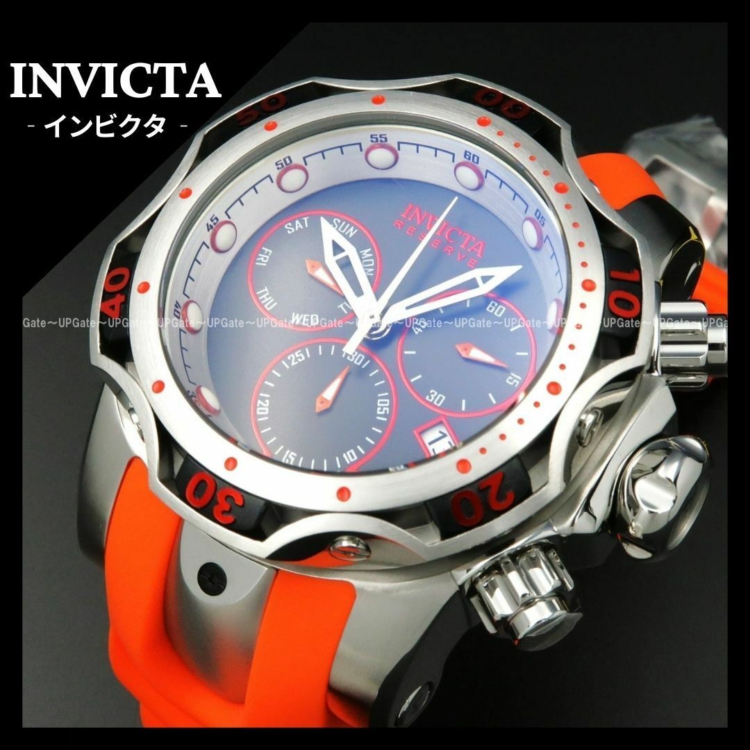 INVICTA(インビクタ)の最上位モデル★スポーティーなオレンジ INVICTA Venom 46187 メンズの時計(腕時計(アナログ))の商品写真