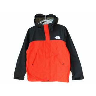 ザノースフェイス(THE NORTH FACE)の【春物 新入荷!】[ザ・ノースフェイス/THE NORTH FACE]150cm ドットショットジャケット/ブルゾン/ジャンパー/アウター 黒×朱赤 アウトドア キャンプ 野外活動 防水【中古】子供服 キッズ kids ジュニア 男の子 女の子 春夏秋冬 otr 902042(ジャケット/上着)