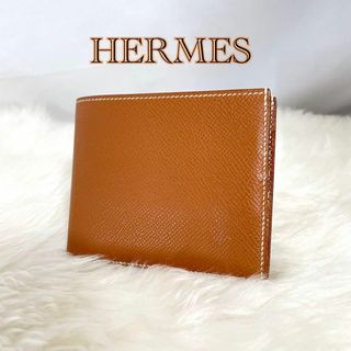 エルメス(Hermes)のエルメス　二つ折り財布　MC2 コペルニクス　エプソン　キャメル　ブラウン426(折り財布)