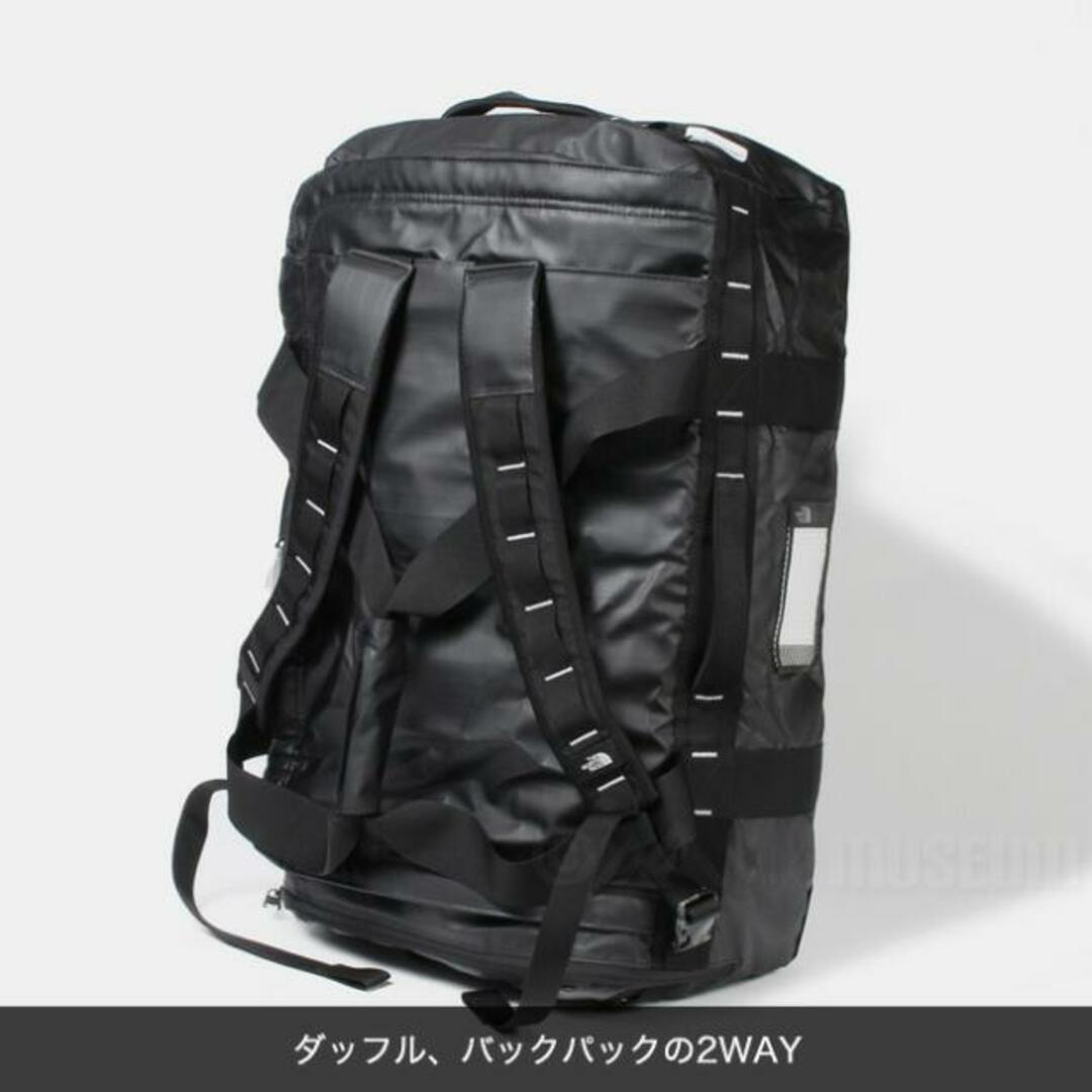 THE NORTH FACE(ザノースフェイス)の【新品未使用】 THE NORTH FACE ノースフェイス メンズ バッグ ボストン リュック BASE CAMP VOYAGER DUFFEL 62L NF0A52S3 【TNF BLACK/TNF WHITE】 メンズのバッグ(ボストンバッグ)の商品写真