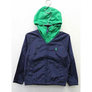 ラルフローレン(Ralph Lauren)の■ラルフローレン/Ralph Lauren■110cm ナイロンジャンパー/ナイロンブルゾン/ウィンドブレーカー 緑×紺【中古】子供服 キッズ kids 男の子 春秋 409032 otr(ジャケット/上着)