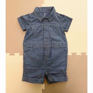 ベビーギャップ(babyGAP)のbabyGAP ベビーギャップ 半袖ストライプロンパース(ロンパース)