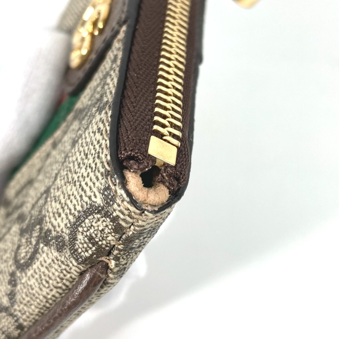 Gucci(グッチ)のグッチ GUCCI オフィディア 671722 GGスプリーム コインケース 小銭入れ 財布 キーフック付き キーケース GGスプリームキャンバス ベージュ 美品 その他のその他(その他)の商品写真