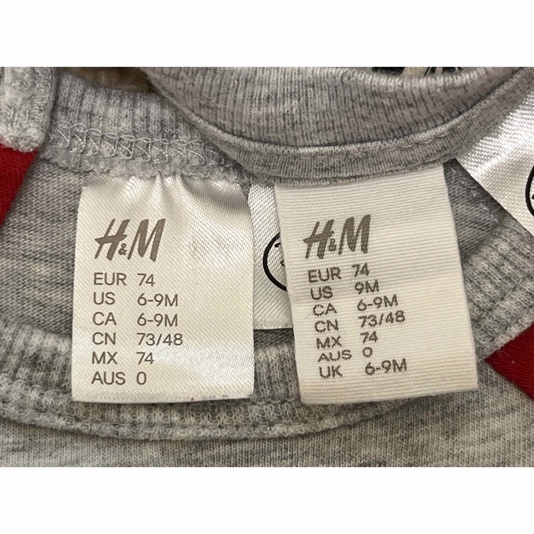 H&M(エイチアンドエム)のH&M エイチアンドエム　ミッキー　Disney 長袖カットソー キッズ/ベビー/マタニティのベビー服(~85cm)(シャツ/カットソー)の商品写真