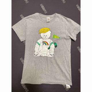 ユナイテッドアローズグリーンレーベルリラクシング(UNITED ARROWS green label relaxing)のハワイ大学　限定ベアー Tシャツ グレー Sサイズ(Tシャツ(半袖/袖なし))