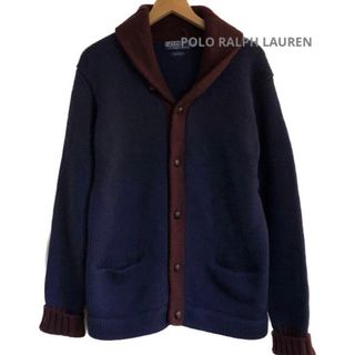 ポロラルフローレン(POLO RALPH LAUREN)のPOLO RALPH LAUREN カーディガン　ボタン　ネイビー　ガウン(カーディガン)