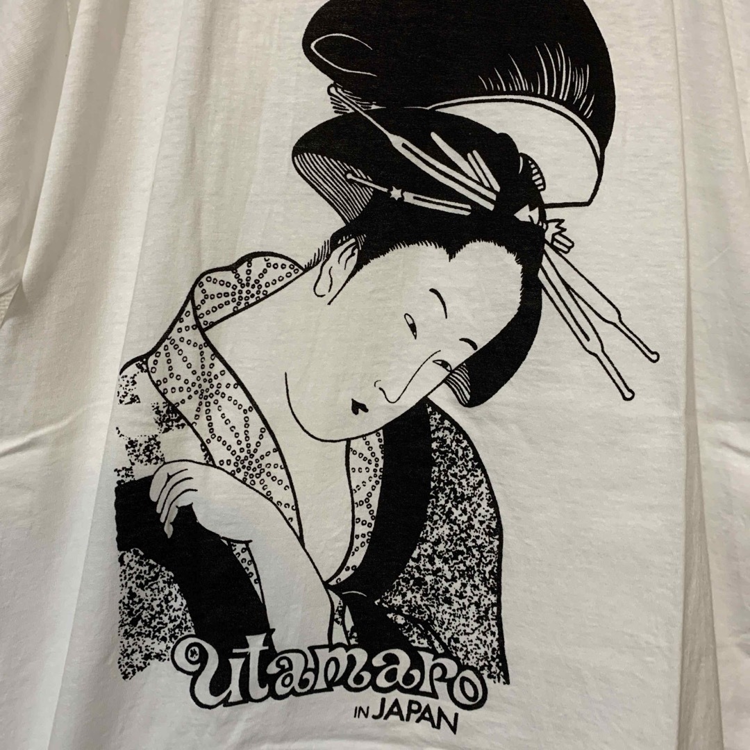 utamaro IN JAPAN 和柄 半袖Ｔシャツ / サイズ:L メンズのトップス(Tシャツ/カットソー(半袖/袖なし))の商品写真