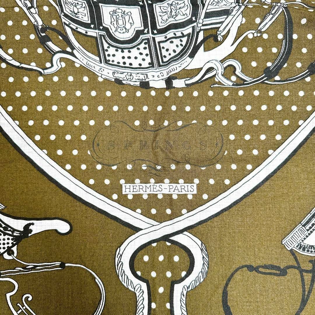 Hermes(エルメス)の【大人気】エルメス カレ140 カシシル スプリングス バンダナ カーキ レディースのファッション小物(バンダナ/スカーフ)の商品写真