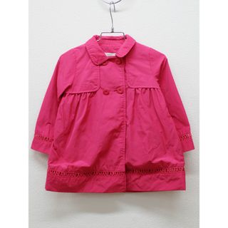 ジョルジオアルマーニ(Giorgio Armani)の♪アルマーニ ジュニア/Armani Junior ♪92cm コート ショッキングピンク【中古】子供服 キッズ kids 女の子 春秋 409032 otr(ジャケット/上着)