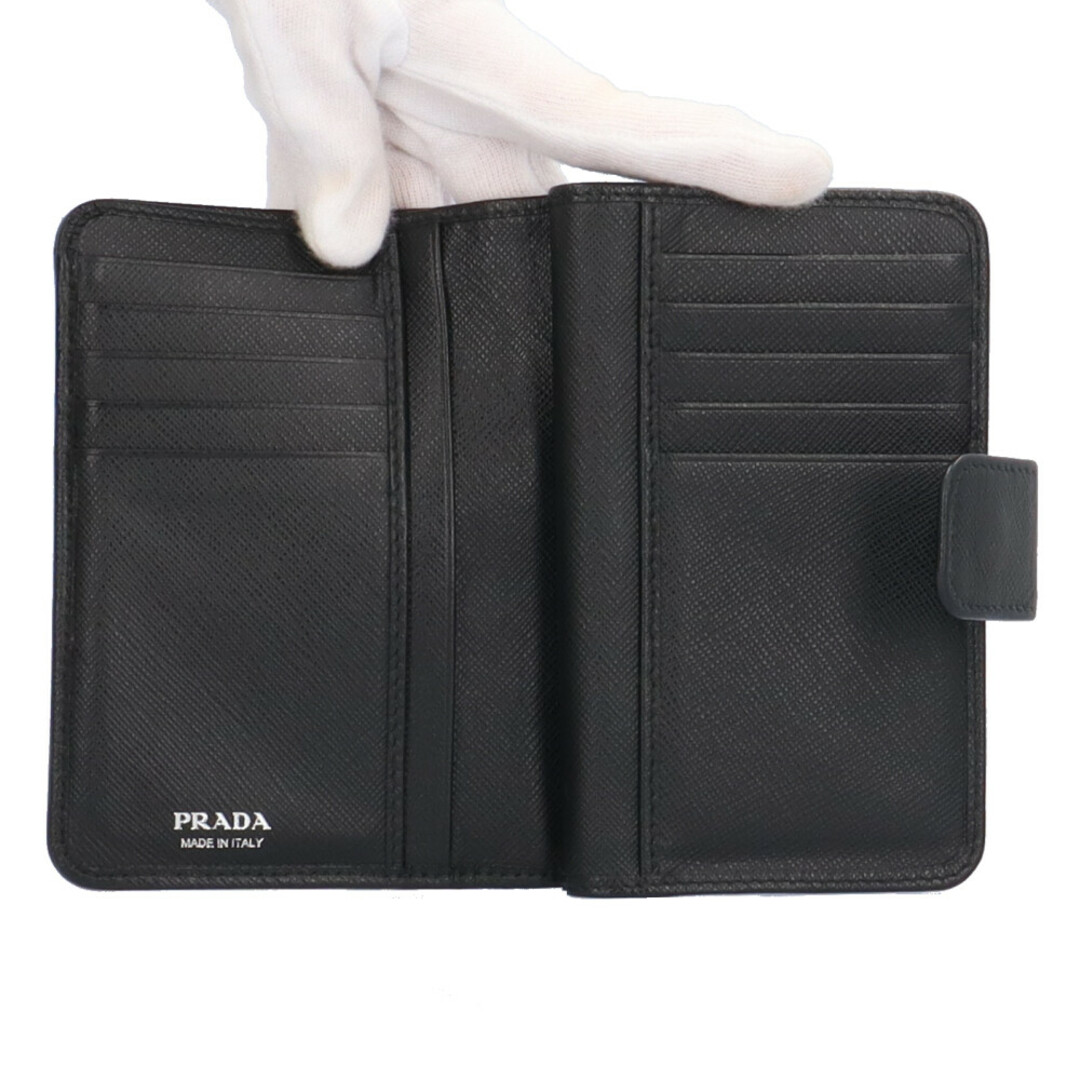 PRADA(プラダ)のプラダ 二つ折り財布 ナイロン 1ML225 レディース PRADA  中古 レディースのファッション小物(財布)の商品写真