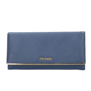 プラダ サフィアーノ 財布(レディース)（ブルー・ネイビー/青色系）の