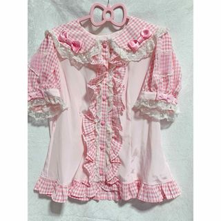 アンジェリックプリティー(Angelic Pretty)のangelicpretty ギンガムブラウス(シャツ/ブラウス(長袖/七分))