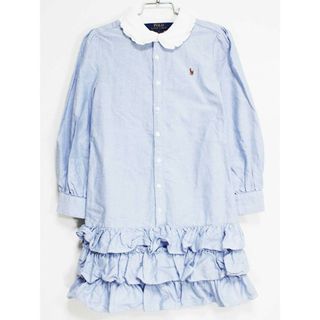 ラルフローレン(Ralph Lauren)の[ラルフローレン/Ralph Lauren]120cm 長袖シャツワンピース ブルー【中古】子供服 キッズ kids 女の子 春秋 219032 onepi(ワンピース)