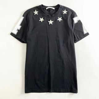 ジバンシィ(GIVENCHY)の55b13 GIVENCHY ジバンシィ スターワッペン ナンバリング Tシャツ S ブラック カットソー 星 インナー トップス(Tシャツ/カットソー(半袖/袖なし))