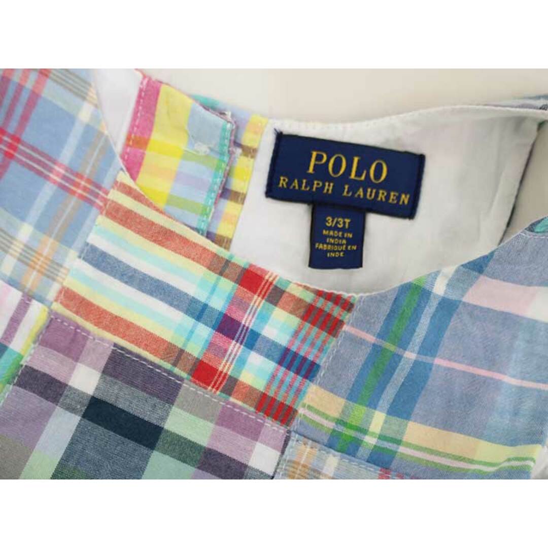 Ralph Lauren(ラルフローレン)の▽ラルフローレン/Ralph Lauren▽100cm ノースリーブワンピース マルチカラー【中古】子供服 キッズ kids 女の子 夏 017032 onepi キッズ/ベビー/マタニティのキッズ服女の子用(90cm~)(ワンピース)の商品写真