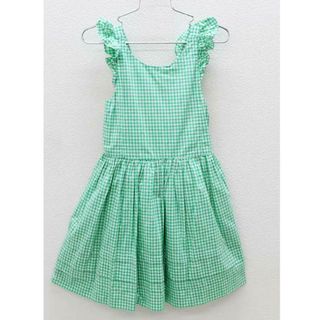 ラルフローレン(Ralph Lauren)の〓ラルフローレン/Ralph Lauren〓115cm ノースリーブワンピース 緑×白【中古】子供服 キッズ kids 女の子 夏 700732 onepi(ワンピース)