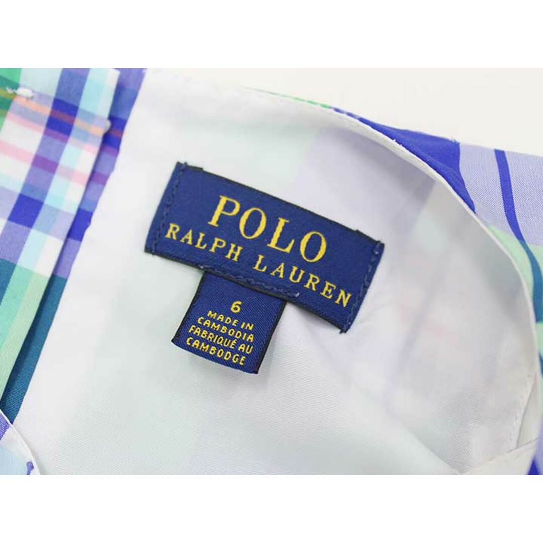 Ralph Lauren(ラルフローレン)の◇ラルフローレン/Ralph Lauren◇120cm ノースリーブワンピース マルチカラー '19年製【中古】子供服 キッズ kids 女の子 夏 407032 onepi キッズ/ベビー/マタニティのキッズ服女の子用(90cm~)(ワンピース)の商品写真