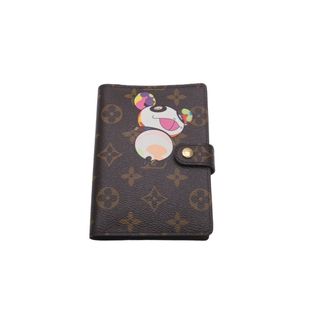 ルイヴィトン(LOUIS VUITTON)の極美品 LOUIS VUITTON ルイヴィトン 手帳カバー アジェンダ PM モノグラムパンダ 村上隆 R20011 ブラウン 中古 58897(手帳)