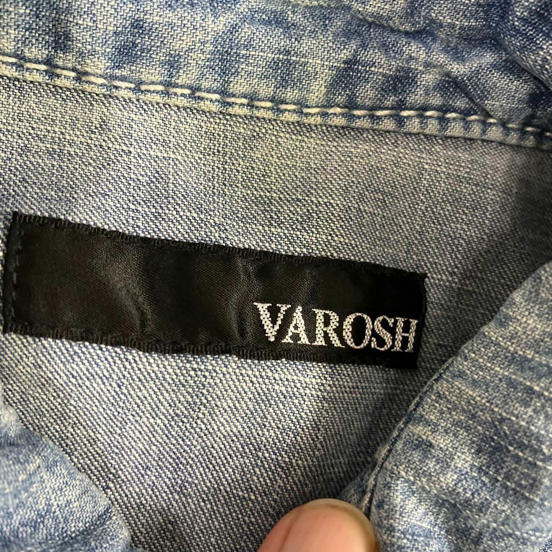 Varosh(ヴァロッシュ)のvarosh バロッシュ　デニムシャツ　ウエスタンシャツ　フェード　古着 メンズのトップス(シャツ)の商品写真