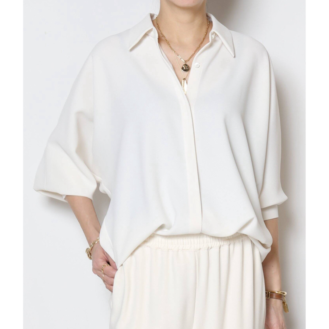 DEUXIEME CLASSE(ドゥーズィエムクラス)のCol Pierrot / コルピエロ　Dolman sleeve シャツ レディースのトップス(シャツ/ブラウス(長袖/七分))の商品写真