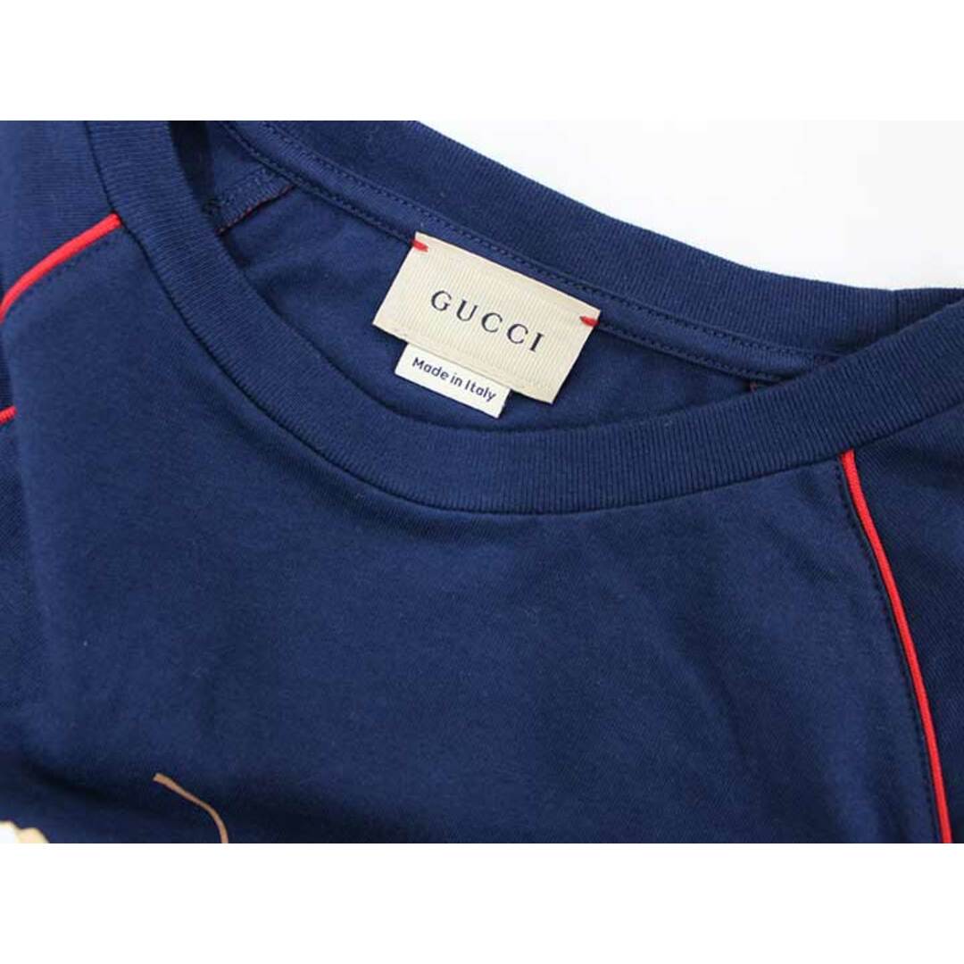 Gucci(グッチ)の▽グッチ/GUCCI▽140cm 半袖ロングワンピース 紺×マルチカラー【中古】子供服 キッズ kids ジュニア 女の子 夏 214032 onepi キッズ/ベビー/マタニティのキッズ服女の子用(90cm~)(ワンピース)の商品写真