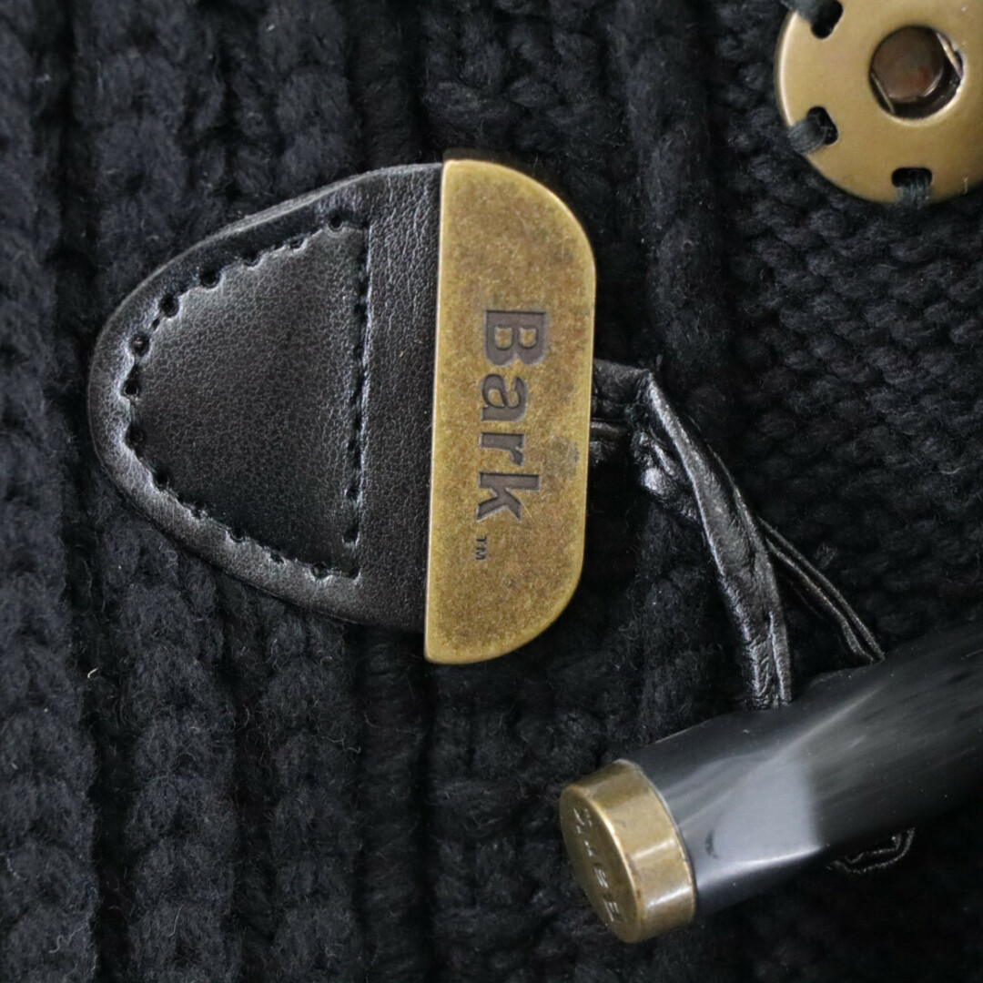 BARK(バーク)のBark バーク ニットダッフルコート ジャケット ブラック メンズのジャケット/アウター(ダッフルコート)の商品写真