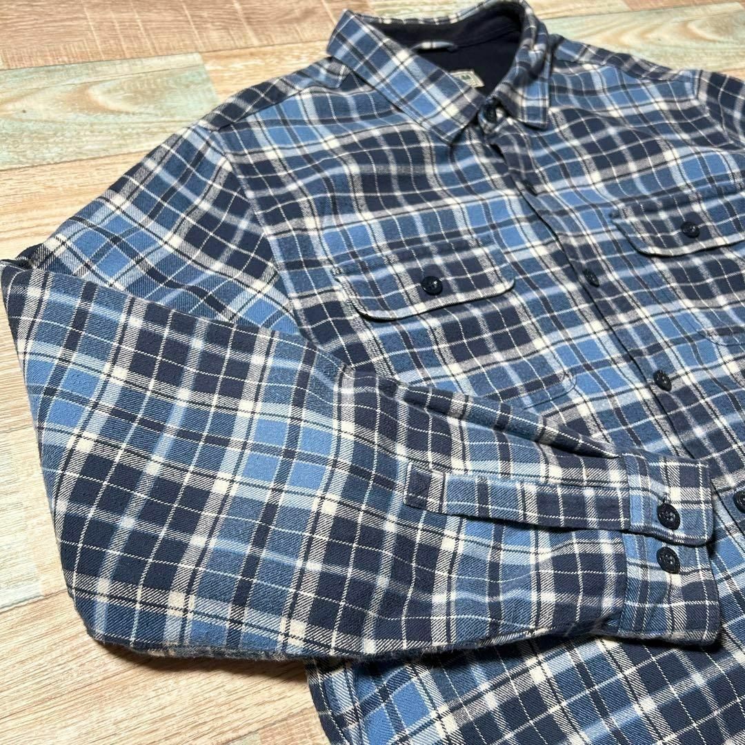 L.L.Bean(エルエルビーン)のLLBean エルエルビーン チェックシャツ ライニング フリース ネルシャツ メンズのトップス(シャツ)の商品写真