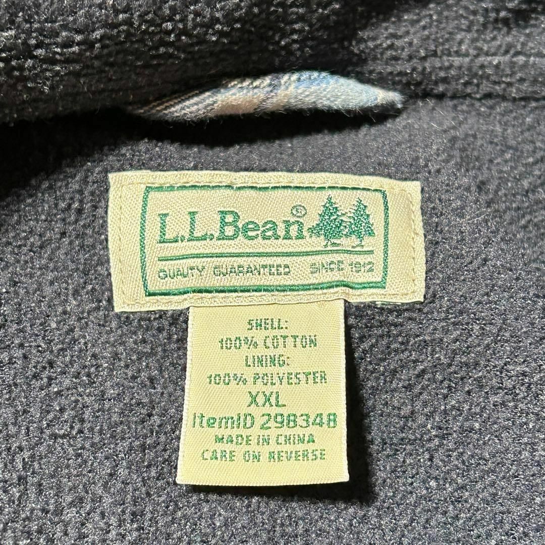 L.L.Bean(エルエルビーン)のLLBean エルエルビーン チェックシャツ ライニング フリース ネルシャツ メンズのトップス(シャツ)の商品写真