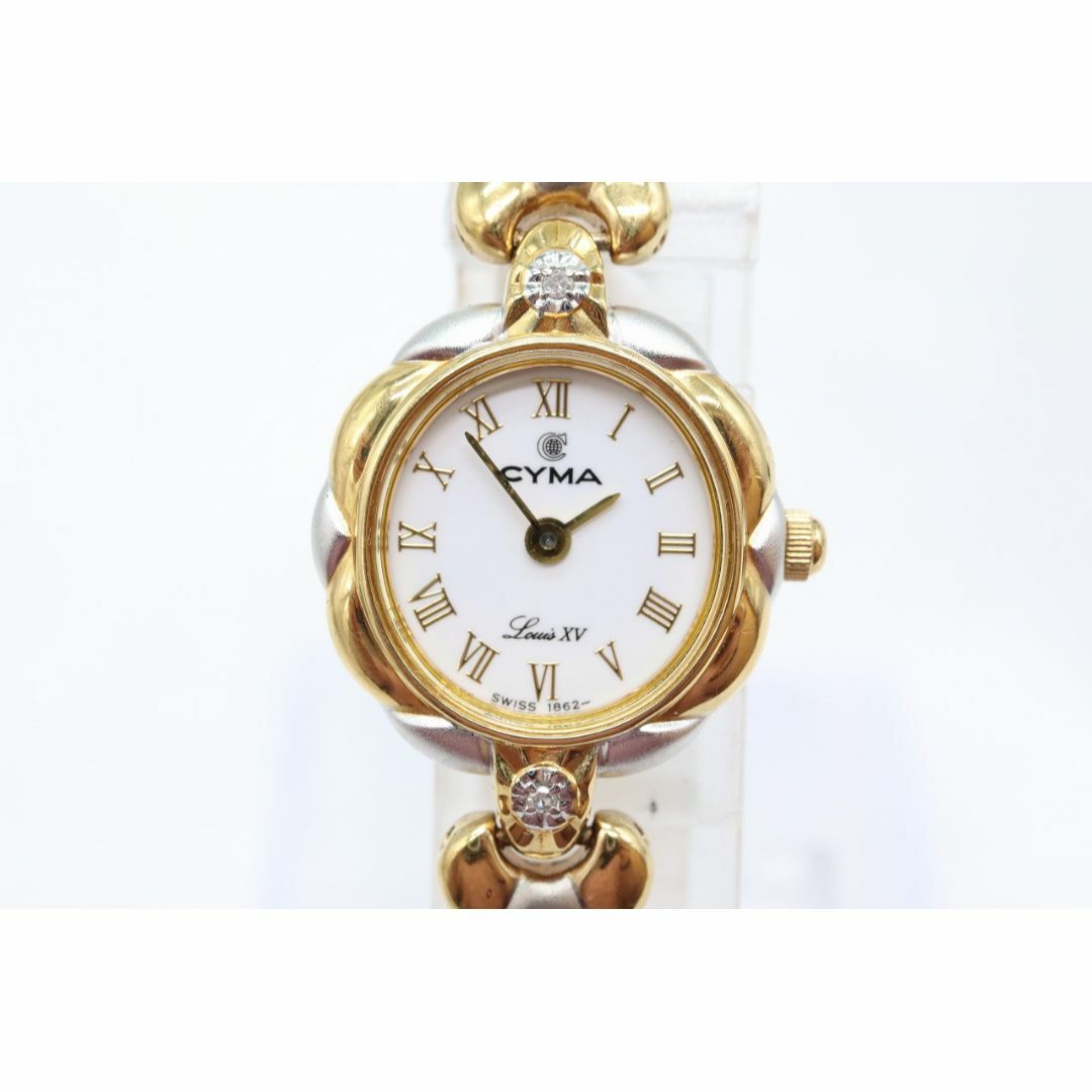 CYMA(シーマ)の【W126-34】動作品 電池交換済 シーマ ルイ15世 腕時計 レディースのファッション小物(腕時計)の商品写真