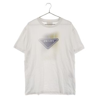 プラダ(PRADA)のPRADA プラダ ロゴプリント 半袖Tシャツ カットソー UJN644 ホワイト(Tシャツ/カットソー(半袖/袖なし))