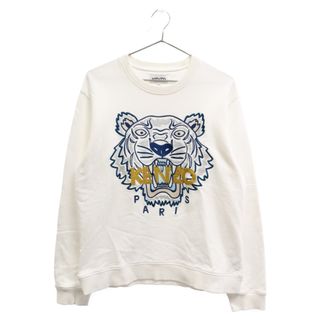 ケンゾー(KENZO)のKENZO ケンゾー Classic Tiger Sweatshirts フロント刺繍スウェット トレーナー FB65SW1234XA ホワイト(スウェット)