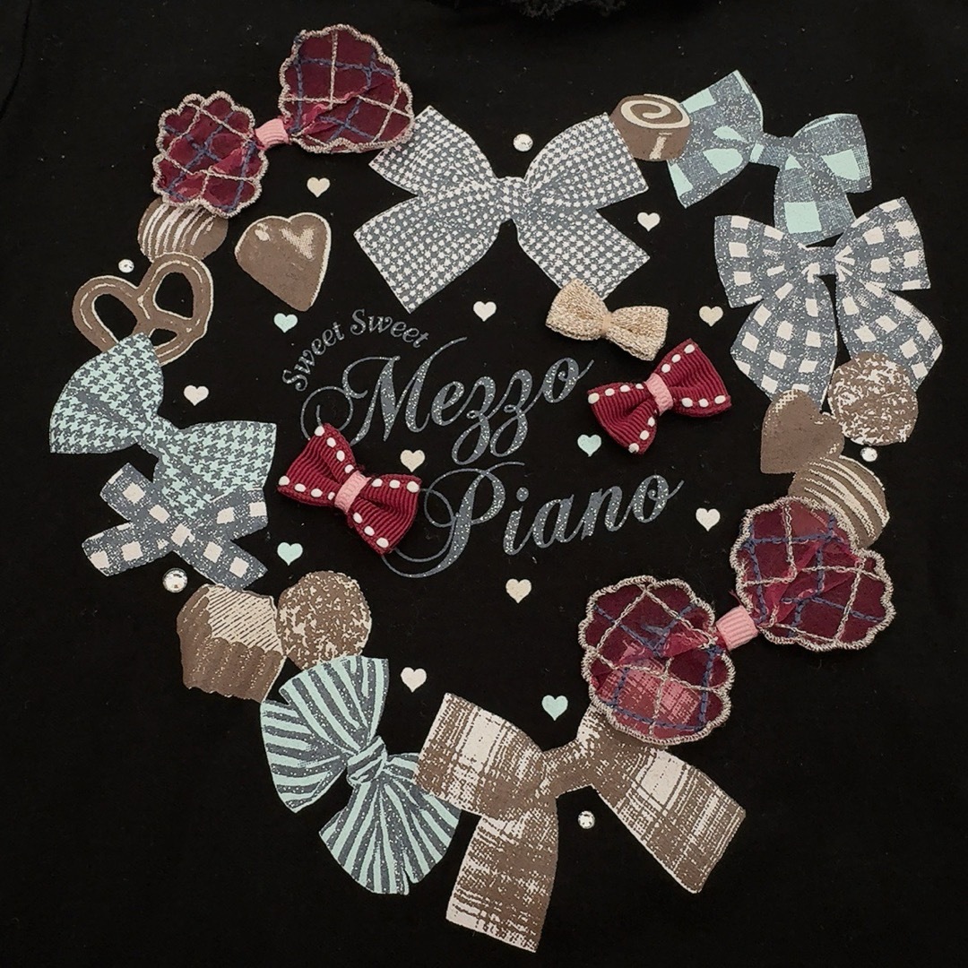 mezzo piano(メゾピアノ)のメゾピアノ　長袖Tシャツ キッズ/ベビー/マタニティのキッズ服女の子用(90cm~)(Tシャツ/カットソー)の商品写真