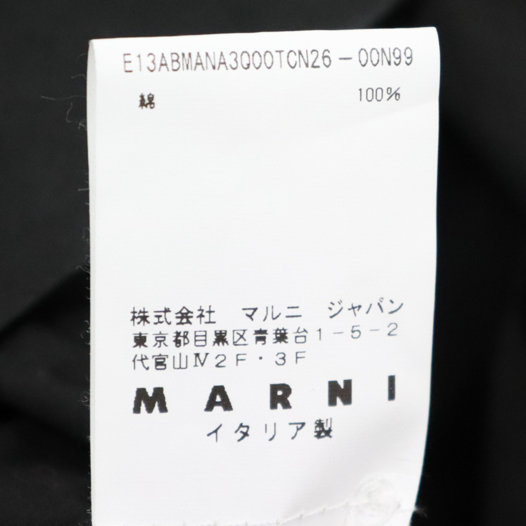 Marni(マルニ)のMARNI マルニ コットンノースリーブ ワンピース レディース ブラック E13ABMANA3Q00TCN26 レディースのワンピース(ひざ丈ワンピース)の商品写真