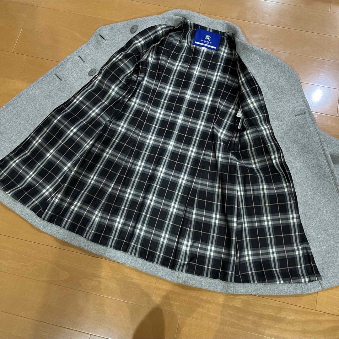 BURBERRY BLUE LABEL(バーバリーブルーレーベル)のバーバリーロンドンブルーレーベル　ウールロングコート 38 レディースのジャケット/アウター(ロングコート)の商品写真