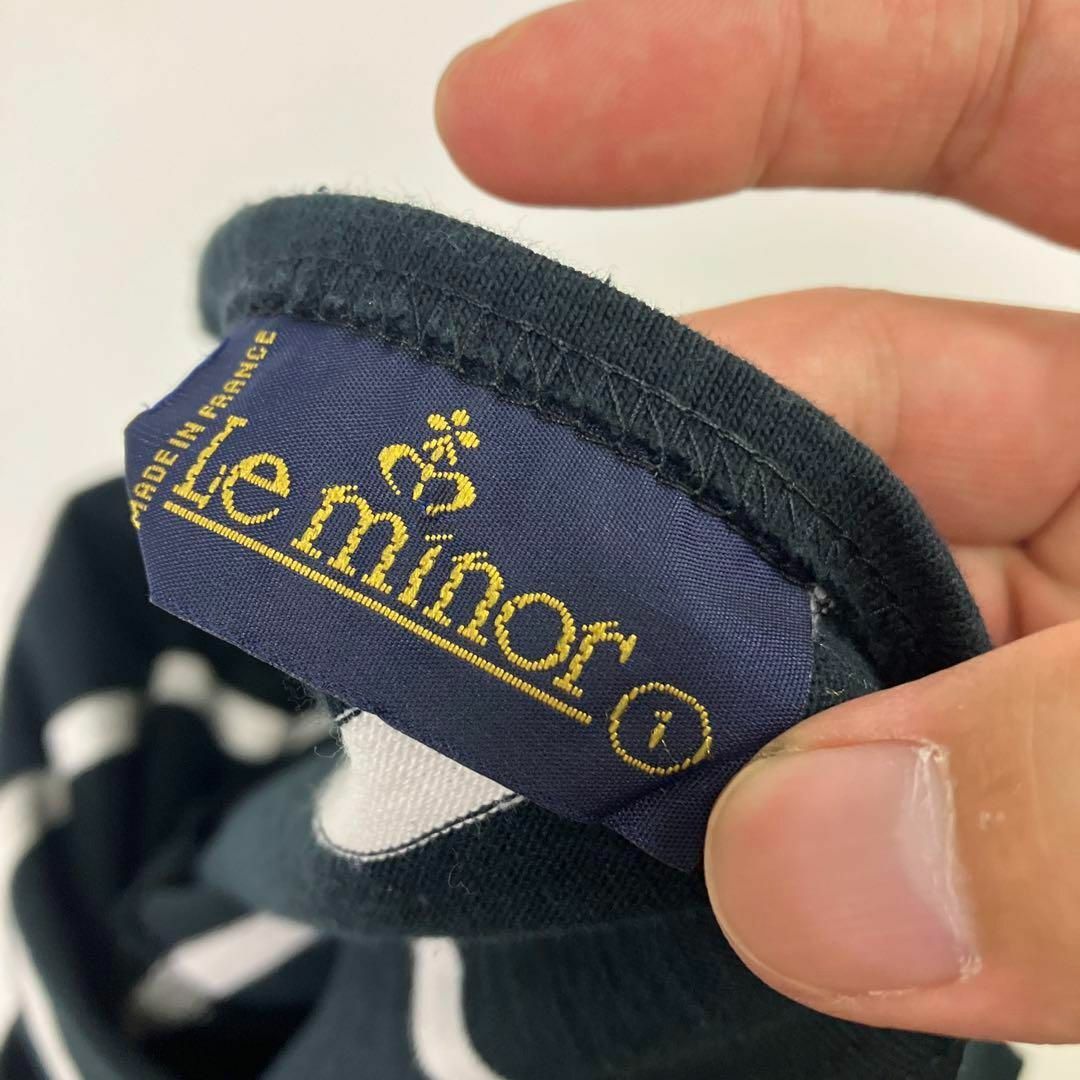 Le Minor(ルミノア)のLeminor ルミノア　カットソー　ロンT 七分丈　2way 古着　Ｖネック レディースのトップス(カットソー(長袖/七分))の商品写真