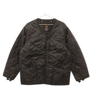 アルファインダストリーズ(ALPHA INDUSTRIES)のALPHA INDUSTRIES アルファ インダストリーズ 22AW キルトライナージャケット ブラック TA1628-001(フライトジャケット)