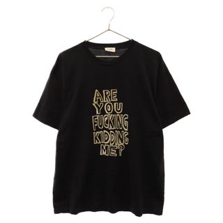 セリーヌ(celine)のCELINE セリーヌ 21SS AMY SILLMAN エイミー シルマン フロッキー メッセージ ロゴ クルーネック 半袖Tシャツカットソー ブラック 2X678501F(Tシャツ/カットソー(半袖/袖なし))