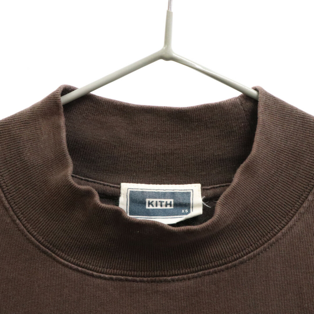 KITH キス Long Sleeve Mock Neck LAX Tee LAX モックネック長袖Tシャツ ブラウン メンズのトップス(Tシャツ/カットソー(七分/長袖))の商品写真