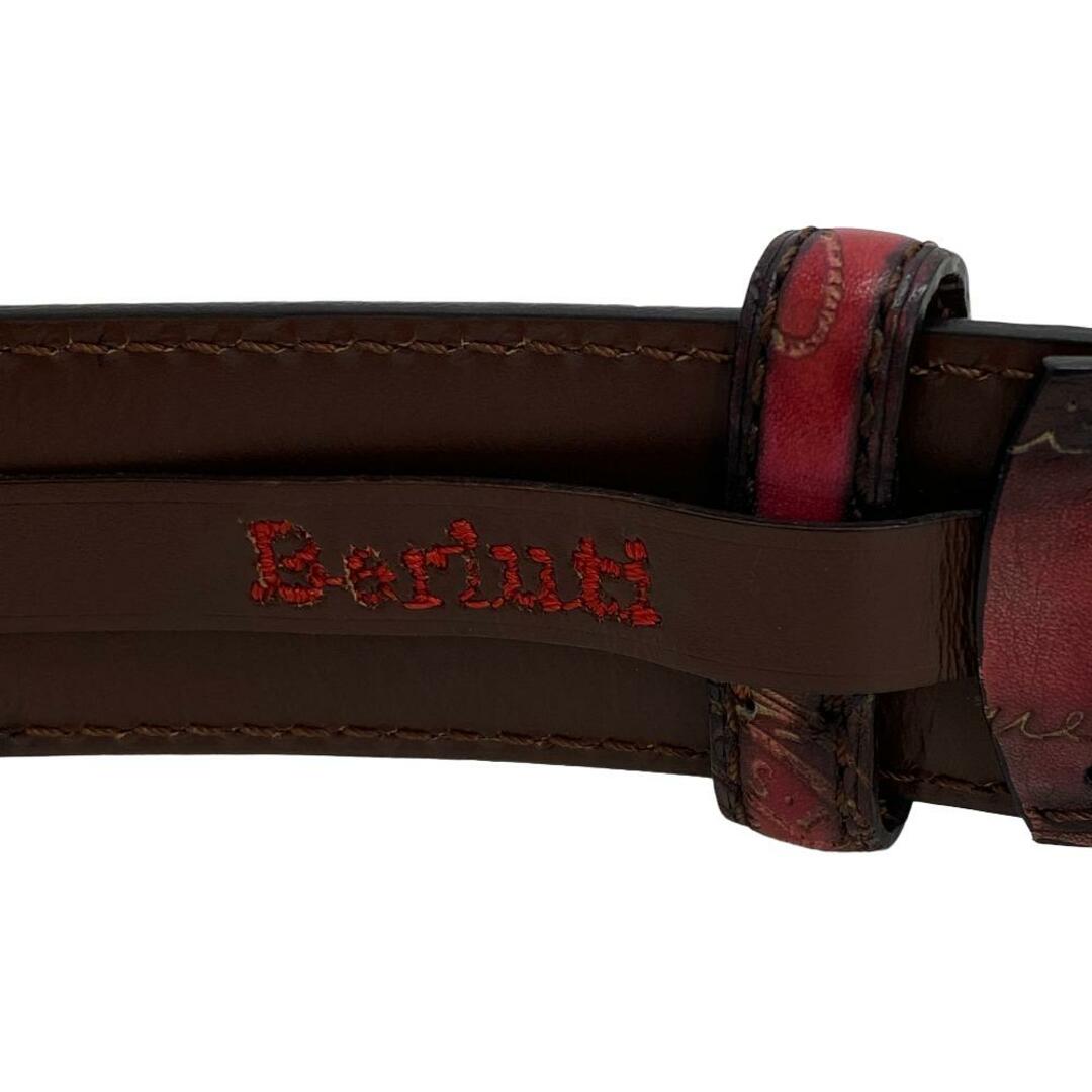 Berluti(ベルルッティ)のベルルッティ Berluti ベルト
 カリグラフィ 90 36 06/12 レッド メンズのファッション小物(ベルト)の商品写真