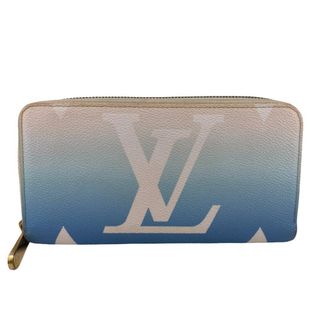 ルイヴィトン(LOUIS VUITTON)のルイヴィトン LOUIS VUITTON 長財布
 モノグラムジャイアント バイ ザ プール ジッピーウォレット ラウンドファスナー M80360 ブルー(財布)