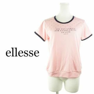 エレッセ(ellesse)のエレッセ Tシャツ 半袖 リンガー ドット M ピンク 230428AH16A(Tシャツ(半袖/袖なし))