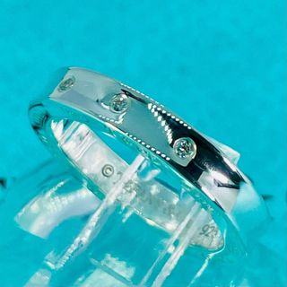 ティファニー(Tiffany & Co.)の美品 ティファニー サークル 3P ダイヤ リング シルバー★725(リング(指輪))