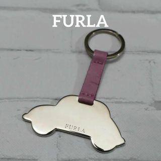 Furla - 【匿名配送】FURLA フルラ キーホルダー シルバー 車 ピンク