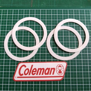コールマン(Coleman)のコールマン セラミックペーパー ４枚 ツーバーナー パッキン ガスケット(ストーブ/コンロ)