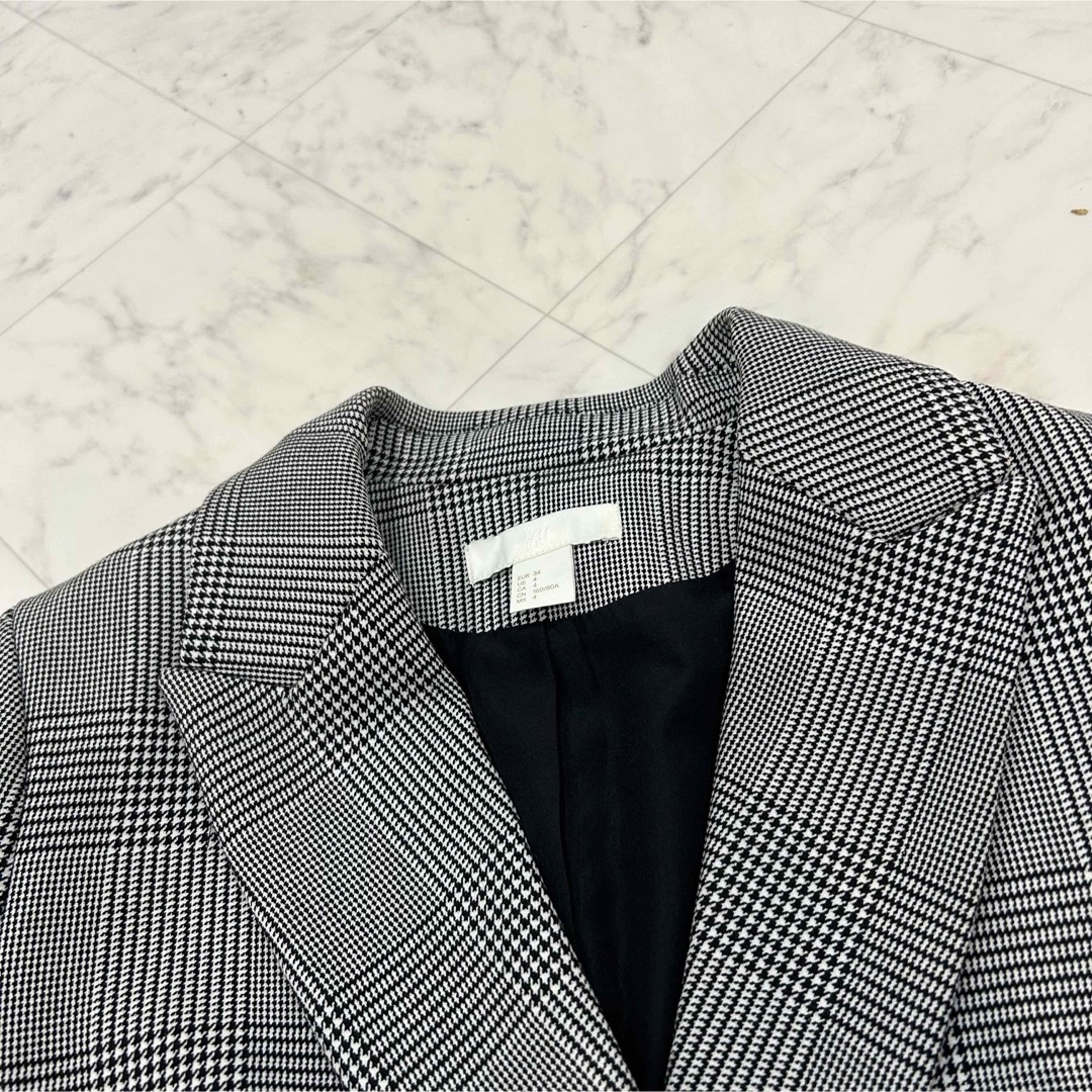 H&M(エイチアンドエム)のH&M チェックジャケット レディースのジャケット/アウター(テーラードジャケット)の商品写真