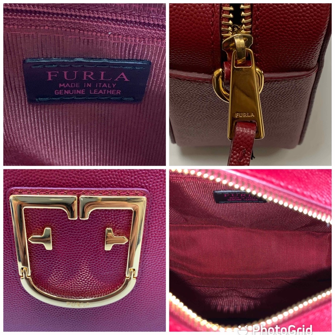 Furla(フルラ)の【FURLA】【新品未使用】タグ付き　ショルダーバッグ　ワインレッド レディースのバッグ(ショルダーバッグ)の商品写真