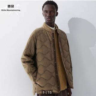 ユニクロ(UNIQLO)のタグ無未使用　ユニクロ　ホワイトマウンテニアリング　リサイクルハイブリッドダウン(ダウンジャケット)