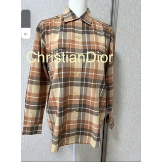 クリスチャンディオール(Christian Dior)のクリスチャン・ディオール  レディースチェックシャツ(シャツ/ブラウス(長袖/七分))