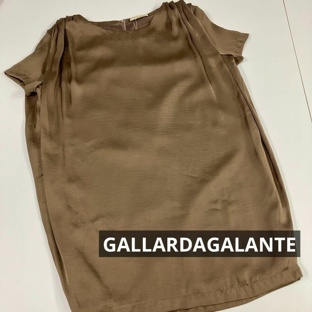 COLLAGE GALLARDAGALANTE(コラージュガリャルダガランテ)のGALLARDAGALANTE ワンピース　ドレス　肩ドレープ レディースのワンピース(ひざ丈ワンピース)の商品写真