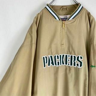 リーボック(Reebok)のグリーンベイ　パッカーズ　ナイロンプルオーバーGreen Bay Packers(ナイロンジャケット)